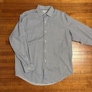 Banana Republic Mens Striped Button Down Shirt Size 16-16 1/2 Large‎ Cotton